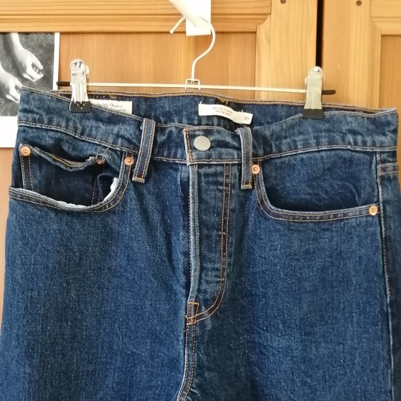 Levi's Blue wedgie straight high rise jeans - Picture 2 of 9